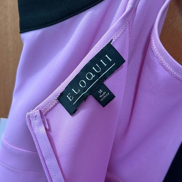 NWT Eloquii Strappy Halter Pleated Mini Dress - Picture 3 of 9